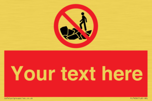 Custom No climbing on rocks